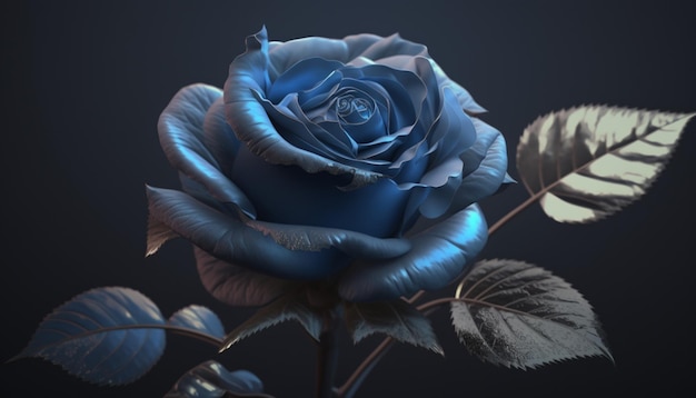 Rosas azules