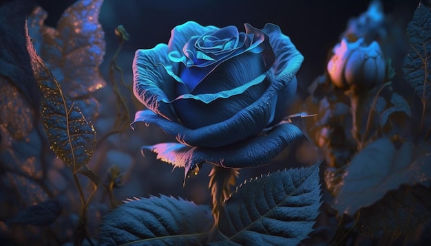 Rosas azules