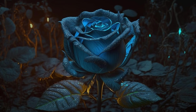 Rosas azules