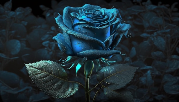 Rosas azules