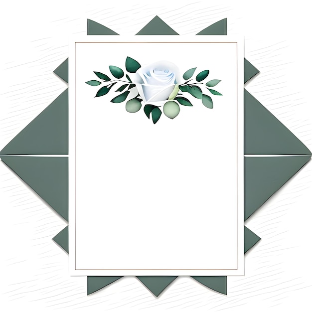 Rosas blancas de acuarela y clipart de eucalipto para la invitación de boda