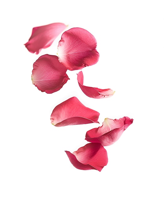 Rosas cor-de-rosa com pétalas de mosca