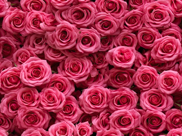 Rosas de fondo de campo de flores de patrones sin fisuras