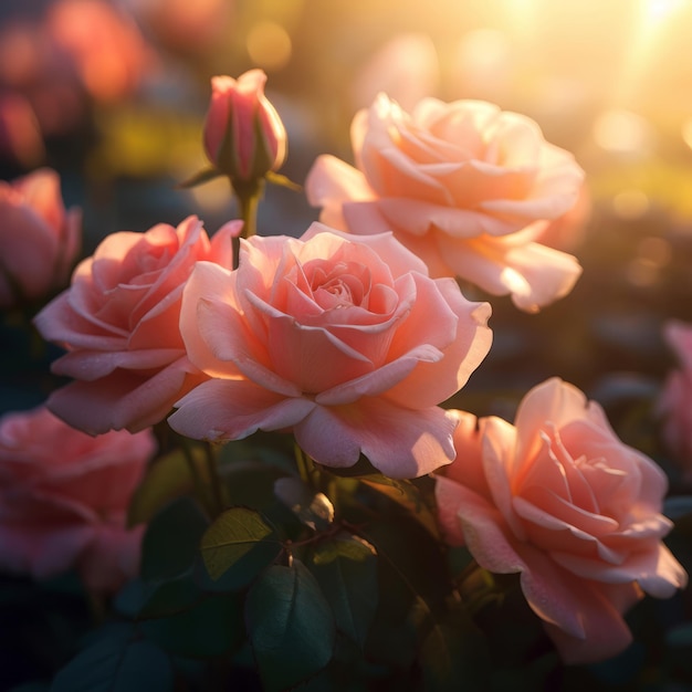 Rosas incríveis momentos de florescimento em um álbum visual de flores coloridas