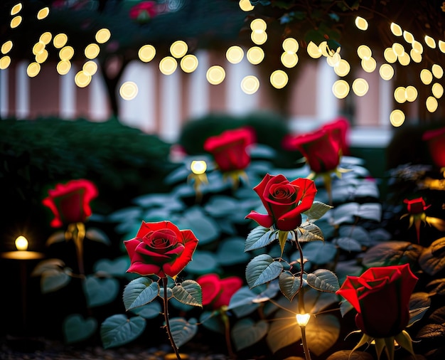 rosas y un regalo en un jarrón sobre un fondo de madera fondo de aniversario de san valentín hermosa belleza