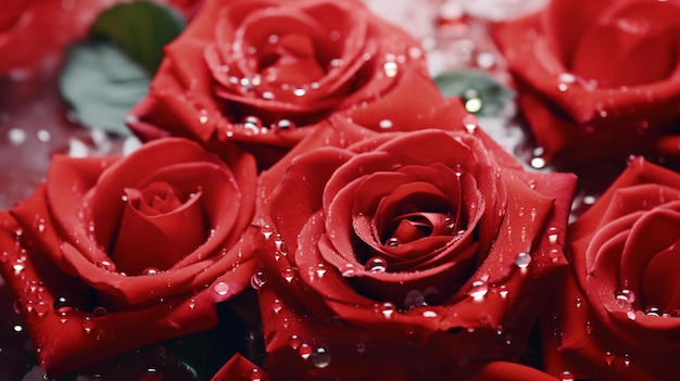 Foto rosas rojas ramos de rosas rojas día de san valentín