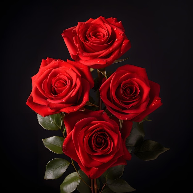 Las rosas rojas