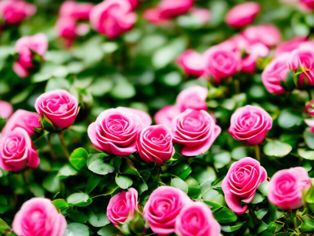 Foto rosas rosadas pintadas con aceite flores hermosas flores delicadas de color femenino de primavera o verano