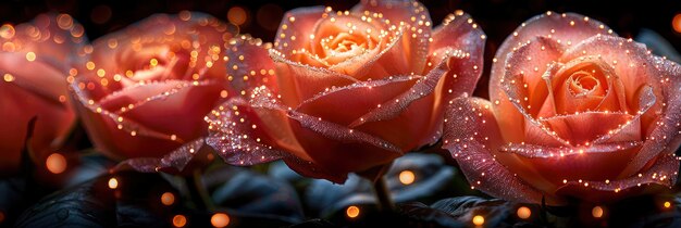 Rosas rosas de fondo para la fiesta de bodas de San Valentín