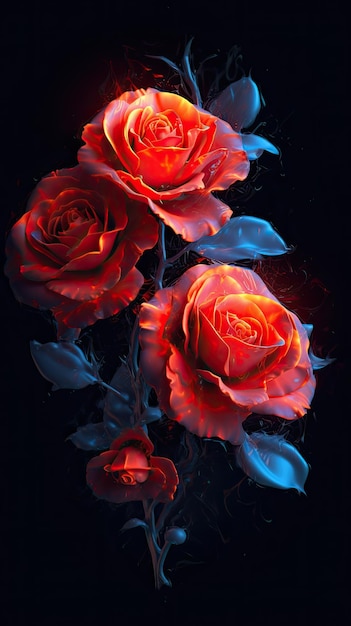 rosas ultra belas obras de arte ai generative