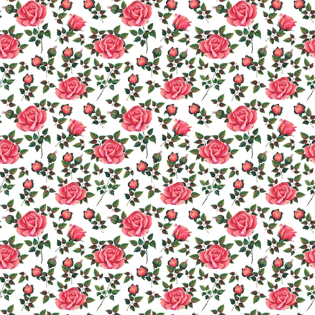 Rosas vermelhas e amarelas Clip art em aquarela