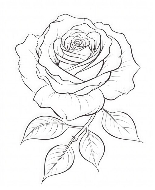 Rose-Tattoo ist ein trendiges Design.