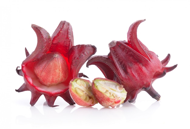 Roselle isoliert