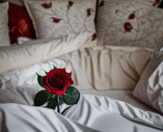 Foto rosen im hölzernen vintage-tisch valentinstag hintergrund