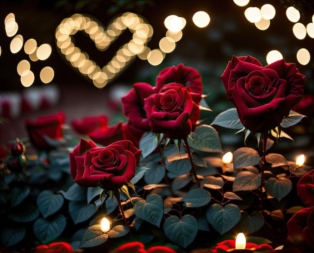 Rosen und ein Geschenk in einer Vase auf einem hölzernen Hintergrund Valentinstag Hintergrund schöne Schönheit