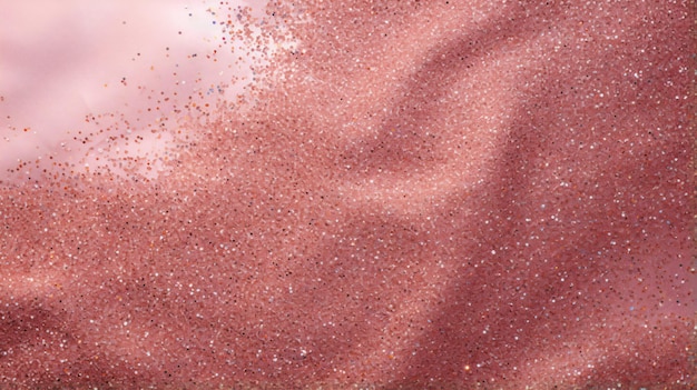 Rosengold und rosa Glitter