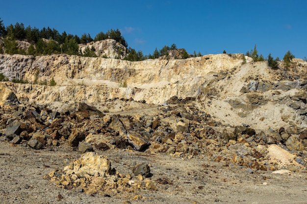 Rosia Montana Tagebau Kupfer- und Goldmine, Steinbruch in Siebenbürgen, Rumänien