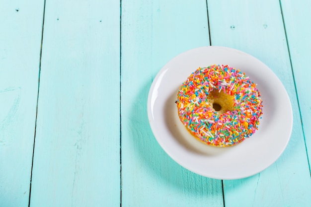 Rosquilla. Dulces de azúcar glas.