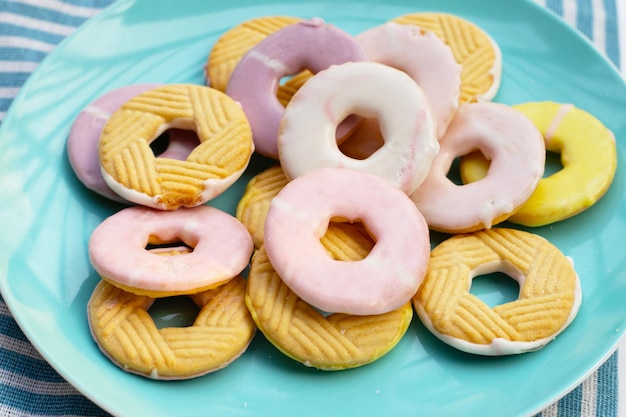 Rosquilla con forma de galleta Aperitivo colorido