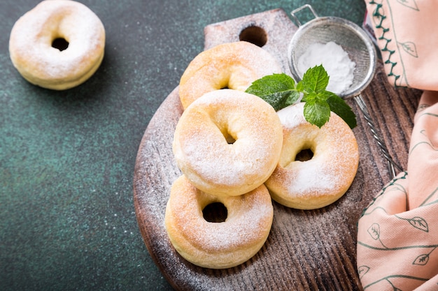 Rosquillas caseras con azúcar