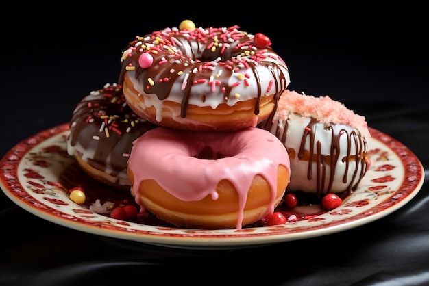 Las rosquillas en un plato