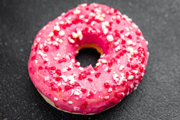 rosquinha rosa comida doce sobremesa refeição fresca comida lanche na mesa cópia espaço fundo de comida