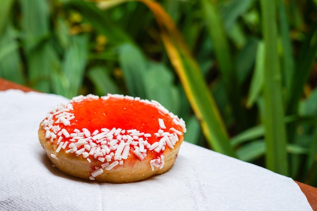 rosquinhas coloridas sortidas, com coberturas variadas de chocolate, nozes, amêndoas, queijo, morangos