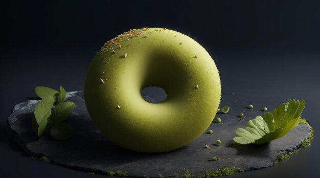 Foto rosquinhas matcha verde 2