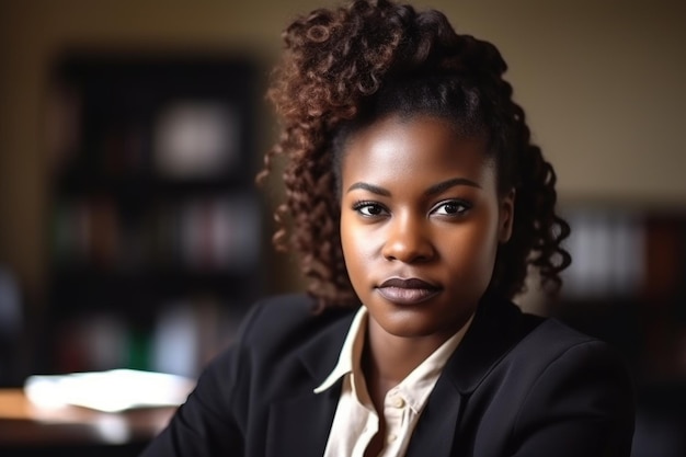 Rosto de educação e retrato de mulher negra em sala de aula para aprender faculdade ou conhecimento