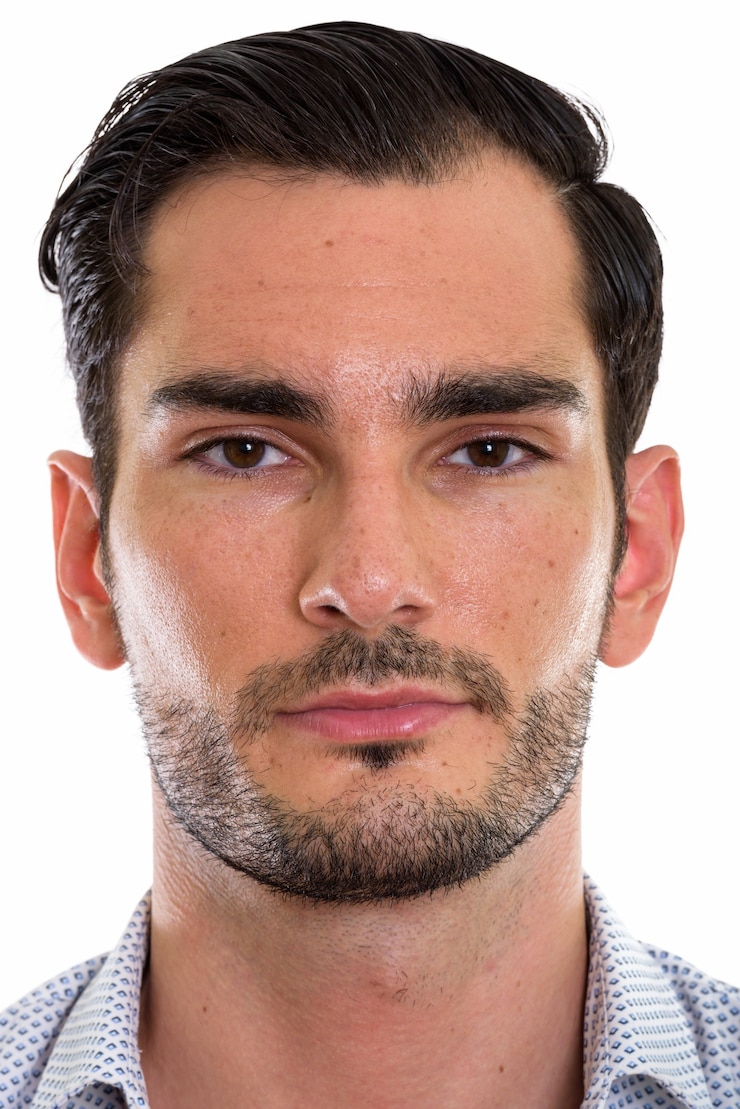 Foto rosto de jovem empresário bonito
