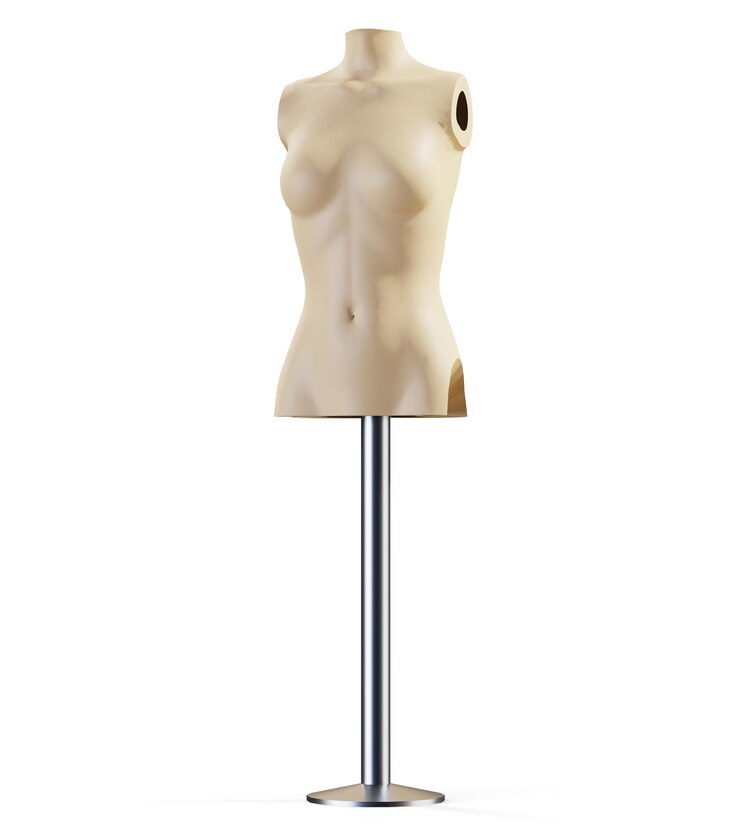 Foto rosto feminino branco e incolor com pele branca em perfil em uma renderização 3d de fundo branco