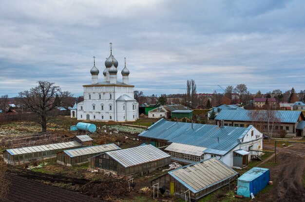 Rostov, Rusia. Imagen de la antigua ciudad de Rostov. Hermosa casa un