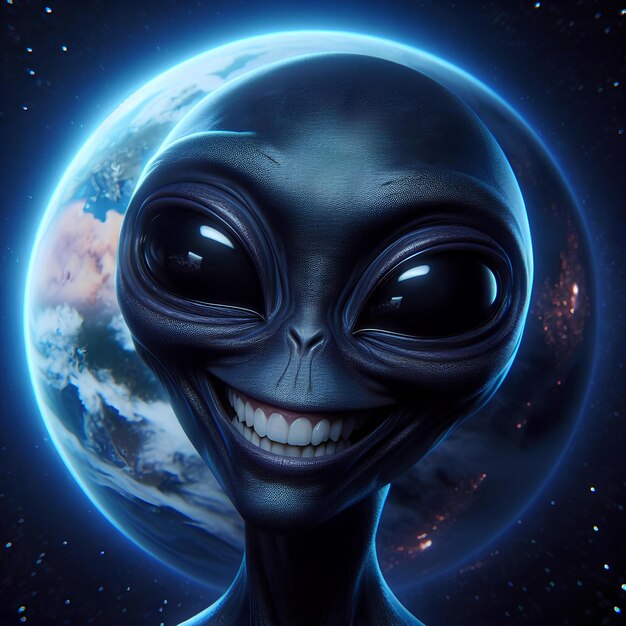 El rostro genuino de un alienígena a punto de invadir el planeta Tierra
