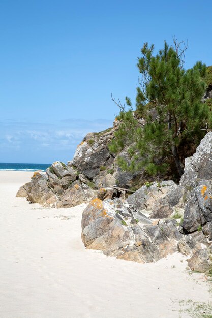 Rostro Strand von Finisterre, Costa de la Muerte, Galicien, Spanien