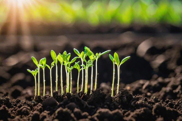 Rota de cultivo da planta