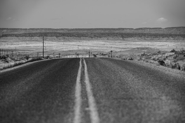 Rota na estrada da califórnia na estrada americana de férias de viagem