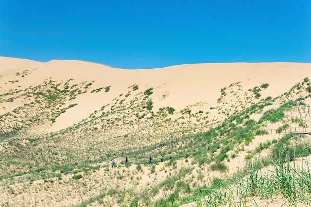 Rota turística através da paisagem desértica protegida Sarykum Daguestão