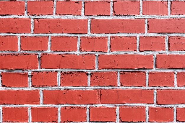 Rote Backsteinmauer für Hintergrund oder Textur