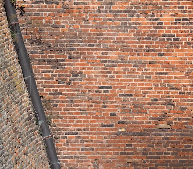 Rote Backsteinmauer Hintergrund