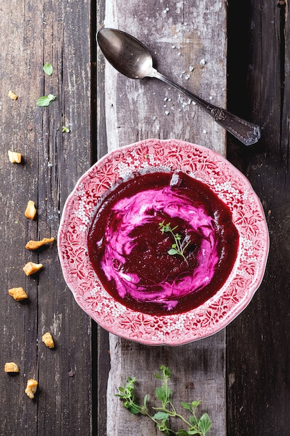 Rote-Bete-Cremesuppe