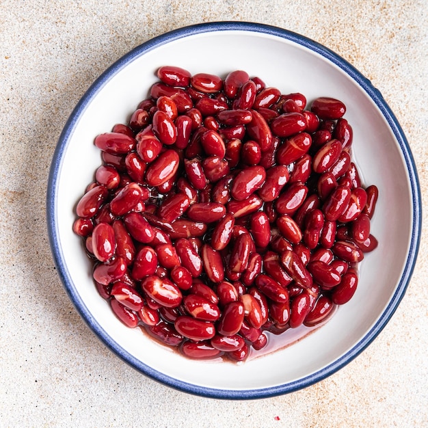 Rote Bohne Hülsenfrüchte gesunde Mahlzeit Snack auf dem Tisch kopieren Raum Lebensmittel Hintergrund