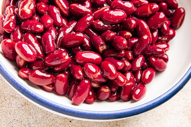 Rote Bohne Hülsenfrüchte gesunde Mahlzeit Snack auf dem Tisch kopieren Raum Lebensmittel Hintergrund