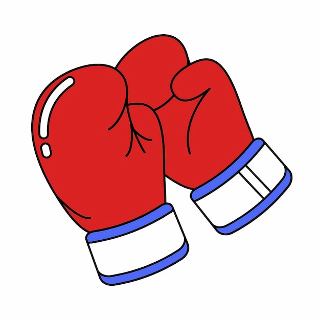 Rote Boxhandschuhe