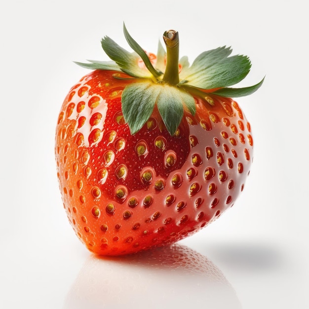 Rote Erdbeere isolierte Illustration Generative AI