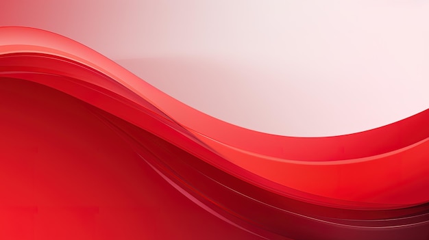 Rote Farbwellen, modernes Hintergrunddesign, generiert durch KI