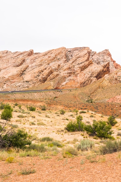 Rote Felsformation entlang der I70 in der Nähe von Green River, Utah.