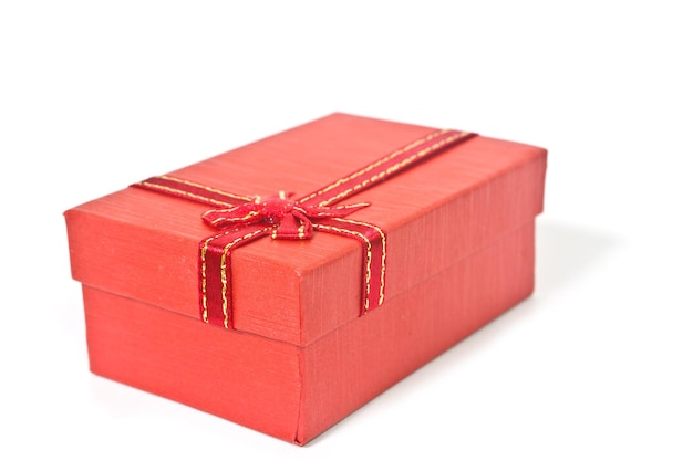 Foto rote geschenkbox