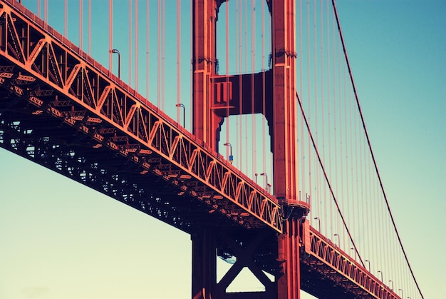 Rote Golden Gate Bridge in San Francisco, Kalifornien