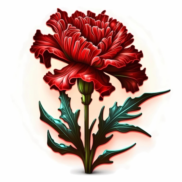 Rote Nelke Blume