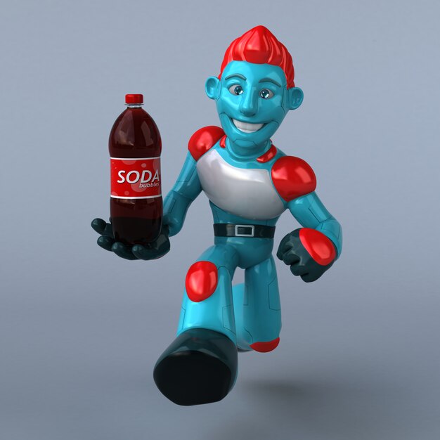 Rote Roboteranimation